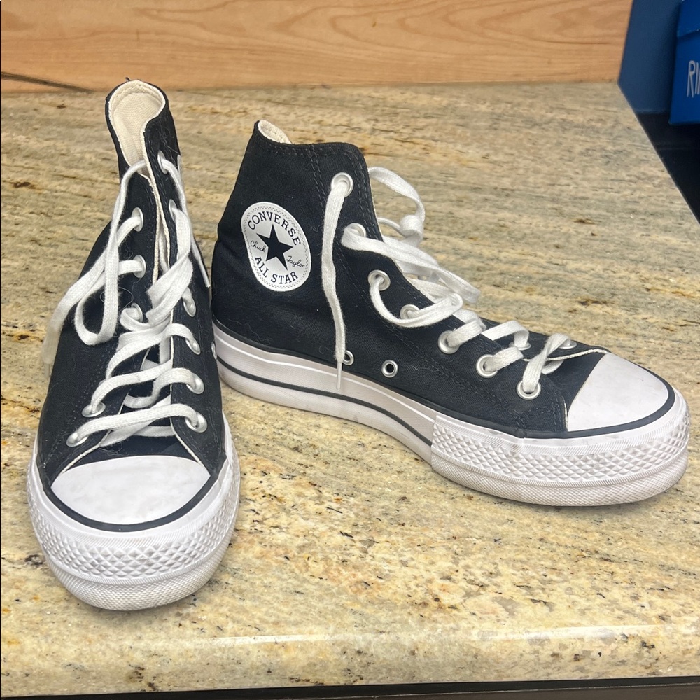 Converse Black and White High-Top Sneakers
